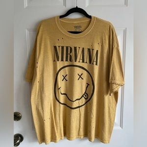 Oversized distressed Nirvana tee (Urban Outfitters)
